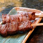 Domestic beef skirt steak skewer