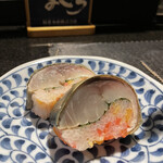 酒肴場 屯 - 八戸前沖さばの棒寿司¥250