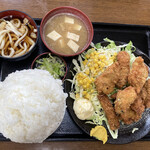 古都 - カキフライ定食（1250円）税込【令和4年01月30日撮影】