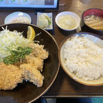 とき和 - ヒレひと口カツとカキフライ定食