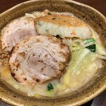 麺場 田所商店 - 九州　野菜ラーメン（チャーシューサービス）