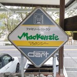 Makkenji Famiri Resutoran - 入口にある看板ディスプレー