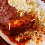 更科 - 衣が剥がれない柔らかトンカツ　　　　　　　　　　　　　　食べ応えありのたっぷりキャベツ