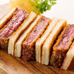 Yamagata beef mille-feuille cutlet sandwich