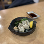菊新 - 蒸し牡蠣（3個）@750円