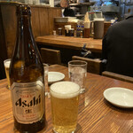 赤坂一点張 - 瓶ビール　アサヒスーパードライ　
                                　　　　　　　　　　　　　550円×2