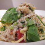 リストランテ ネグラマーロ - 北海道産ズワイガニのアーリオオーリオ自家製リングイネ