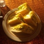 日替わりパン付きモーニングセット（サンドウィッチ）