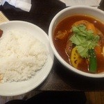 gopのアナグラ - チキン野菜３０番＋原始肉のトッピング