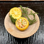 鎌倉 北じま - イバラガニモドキの蒸し寿司