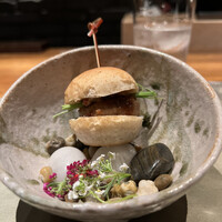 肉割烹 ASATSUYU - 河内鴨ミニハンバーガー