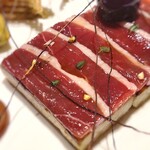 ASAHINA Gastronome - シャラン鴨なので瑞々しくもある生ハムでした。