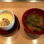 Gifu Hatsu Zushi - 茶碗蒸し＆お味噌汁