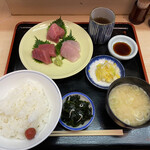 季節料理 魚竹 - 三点盛（1200円）
