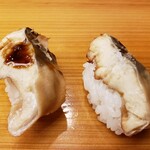 Sushi Tomita - 穴子（塩と、煮詰め）