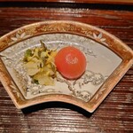 鈴田式 - お新香（刻みすぐき漬、ミニトマトの浅漬）