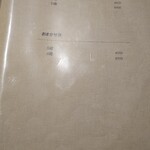 鈴田式 - ドリンクメニュー（抜粋）