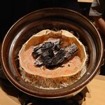 鈴田式 - 薪焼きした松葉蟹ご飯