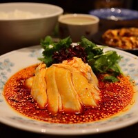 中華旬彩 森本 - 森本名物！四川式よだれ鶏セット(1,200円)
                      ミニ麻婆豆腐(350円)