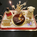 ガストロノミー ジョエル・ロブション - バースデーケーキはこのように登場！