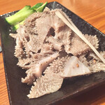 Meigetsukan - センマイ刺し。上質です！美味い