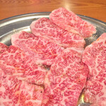 Meigetsukan - 上カルビ。このお店の最高級肉がこれです。
