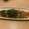 Hakata Osshoi - 料理はゴマサバからスタートです、福岡の居酒屋では欠かせない一品ですね。
                 