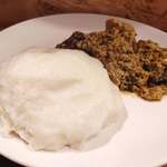 Food Hut Plus - EGUSI SOUP MELON SOUP POUNDED YAM 1500円だよ
