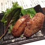 本町金六 - お通し1/3　大根の竜田揚げ