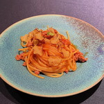 サンタ・マリア・ノヴェッラ・ティサネリーア - 自家製サルシッチャ　さつま芋　トマトソース
