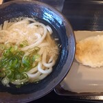 うどん おかだ - かけ小(240回)+カレイ唐揚げ(130円)