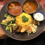 チーズケーキと彩りカレー Luna piena - 