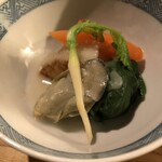 長者屋 - 牡蠣と野菜のぬた漬け