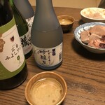 長者屋 - ミニバーの白ワインと日本酒