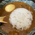 もつ煮 王里 - カレーにどぼん