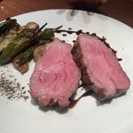 Grilled Iberico pork shoulder loin