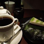カネタカフェ - 「抹茶チーズケーキセット」