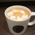 タリーズコーヒー - フラットホワイト上から