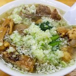 ラーメン ミンミン - 塩半々 麺硬め 油少なめ 薬味多め