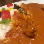 サンマルクカフェ - 長州どりのチキンカレー（680円）
トマトベースのルーと長州どりのコンビネーション最高です♪