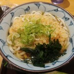 若菜そば - 天ぷらうどんと明太子おにぎり