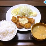大衆食堂 定食のまる大 - 日替定食 チキン南蛮￥850　2021.12.20