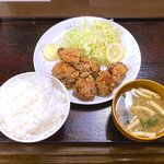 大衆食堂 定食のまる大 - 鶏唐揚げ定食　2022.1.31