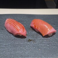 鮨 梢 - まぐろ食べ比べ