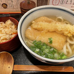 うどん和匠 - えび天きつね定食です