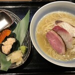 鴨出汁中華蕎麦 麺屋yoshiki - 鴨と鰤の塩そば