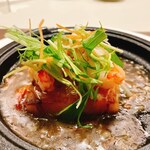中国料理 星ヶ岡 - 大根餅の煎り焼きと海老のXO醤ソース