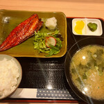 お魚定食 朝げ屋 - 朝食 さばみりん@500