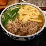 うどん処 重己 - 肉きざみ(1,400円)
            (麺大盛り +200円)