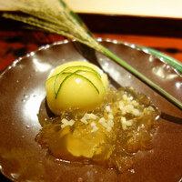 富小路 やま岸 - 玉蜀黍の葛饅頭